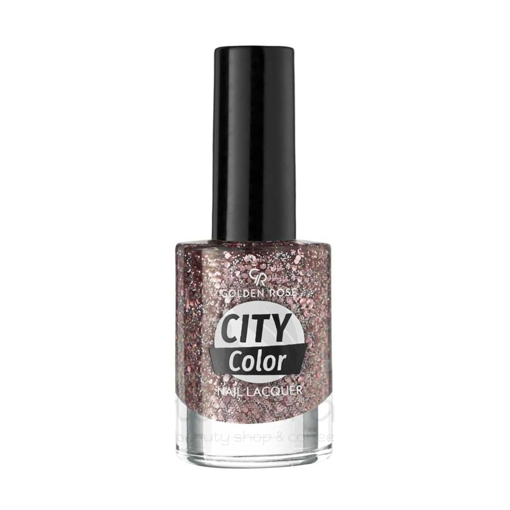 Golden Rose City Color Nail Lacquer Glittering Shades Oje 112