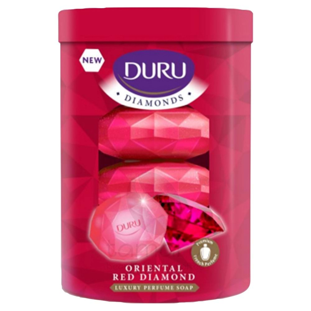 Duru Diamonds Serisi Red Kırmızı Sabun 4x90 gr