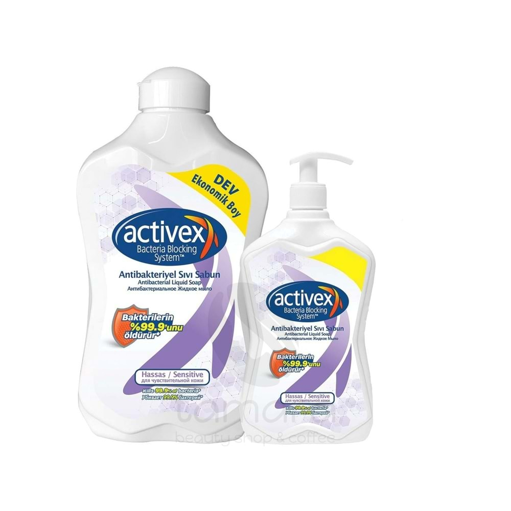 Activex Sıvı Sabun Hassas Koruma Avantajlı Paket 1 Lt + 500 ml.