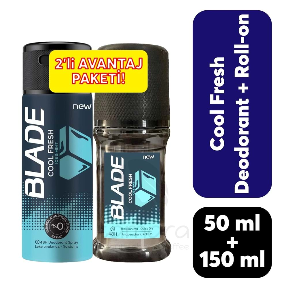 Blade Cool FreshDeodorant 150 ml +Cool Fresh Roll-on 50 ml