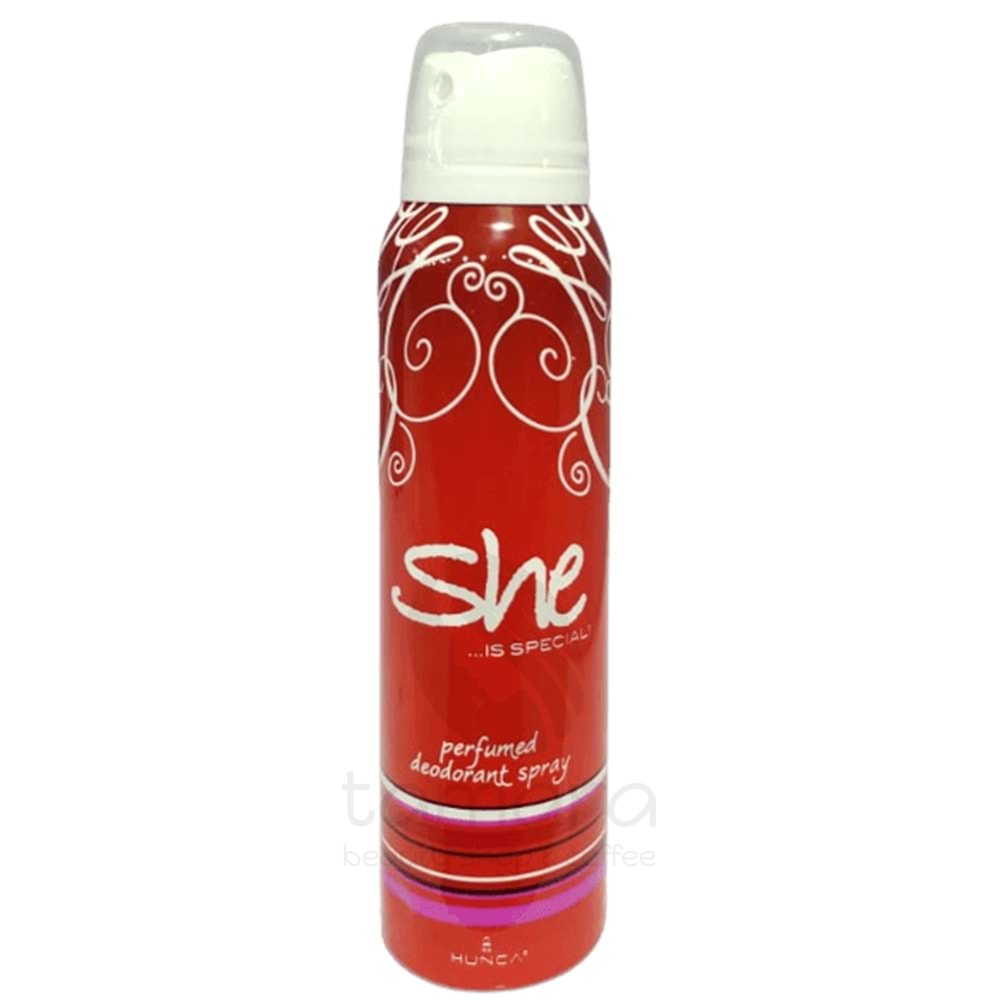 She is Special Deodorant Body Spray for Women - Kadın Parfümlü Deodorant Sprey Kırmızı - 150ml