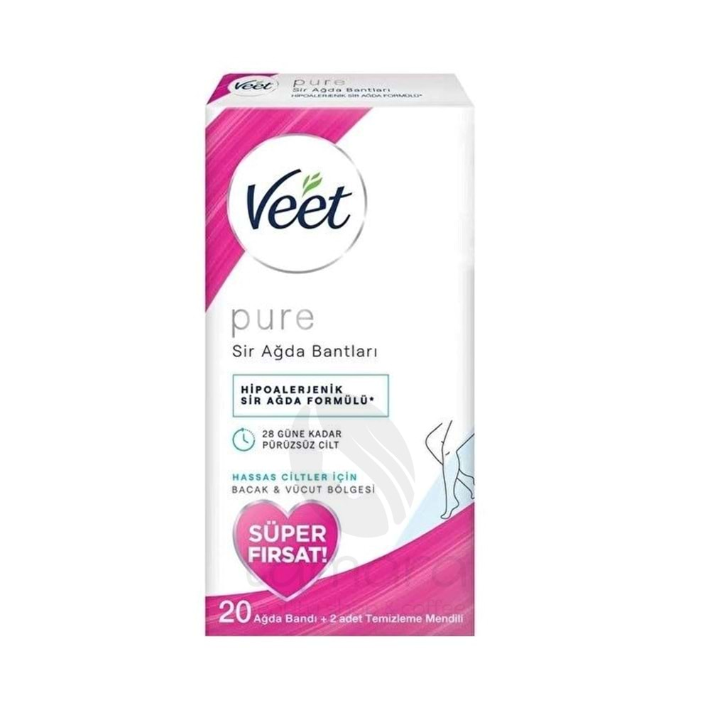 Veet Pure Ağda Bandı Süper Fırsat 20 Adet