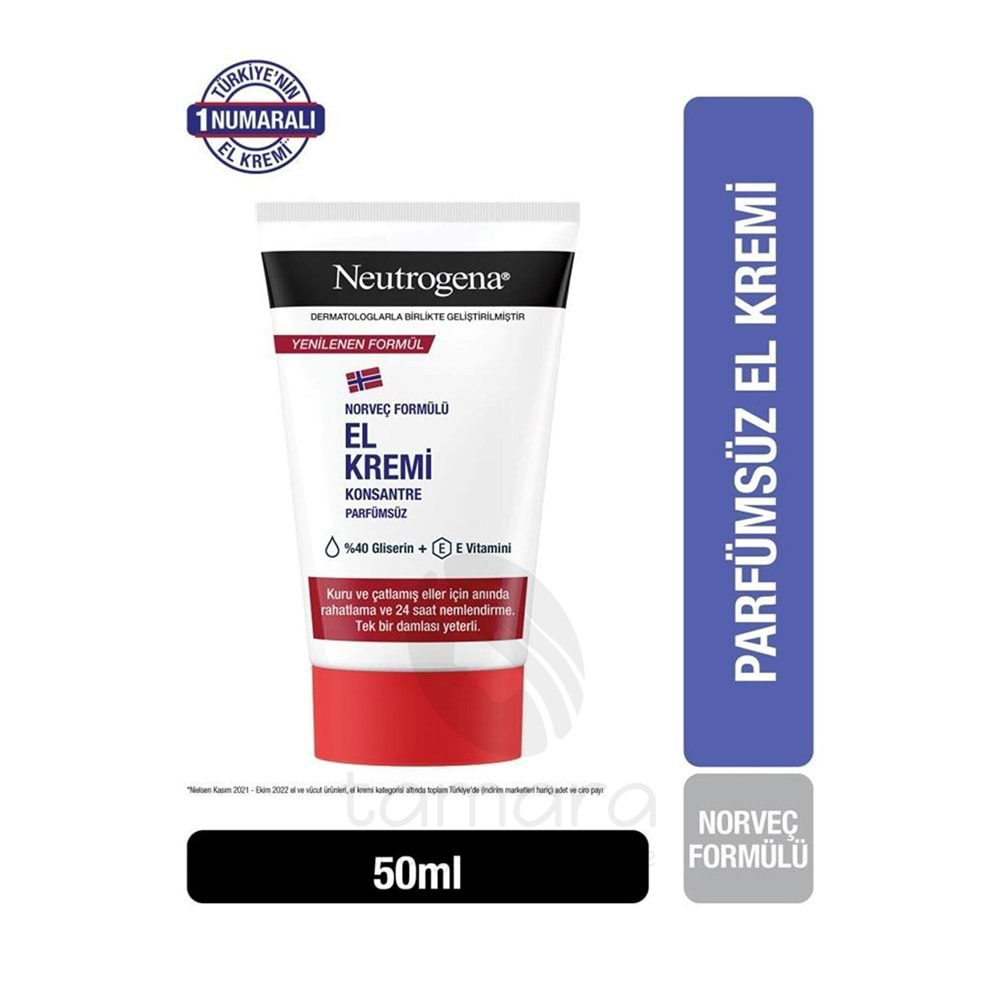 Neutrogena Norveç Formülü El Kremi Parfümsüz 50 ml