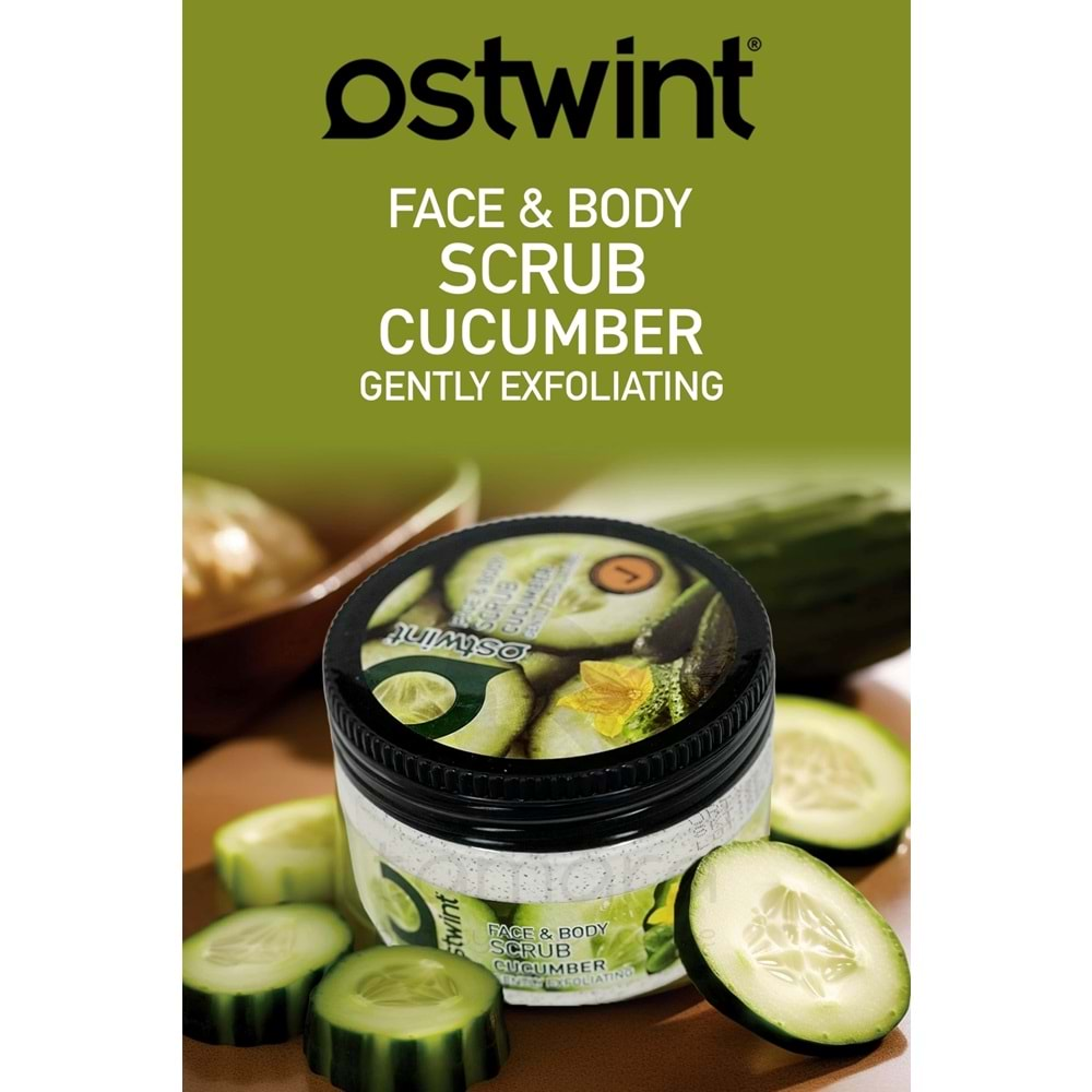 Ostwint Scrub Salatalık Cucumber Özlü Vücut Peelingi 300 ml