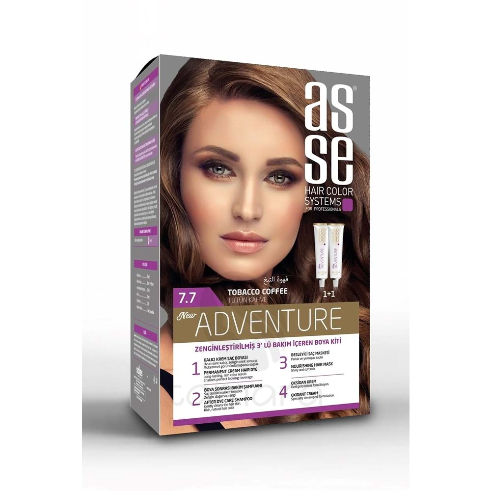 Asse 7.7 Tütün Kahve 50+50ml Set Boya