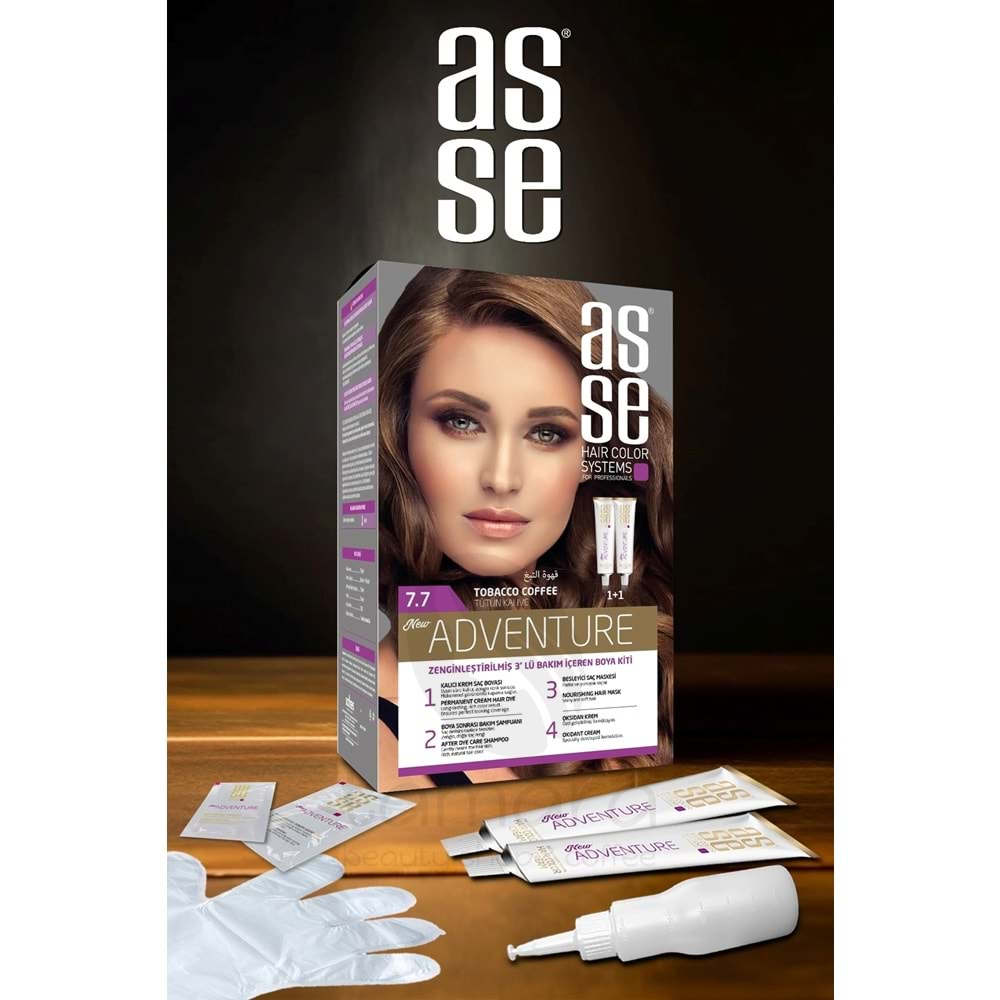 Asse 7.7 Tütün Kahve 50+50ml Set Boya