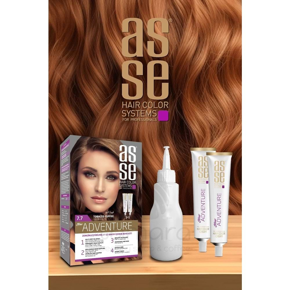 Asse 7.7 Tütün Kahve 50+50ml Set Boya