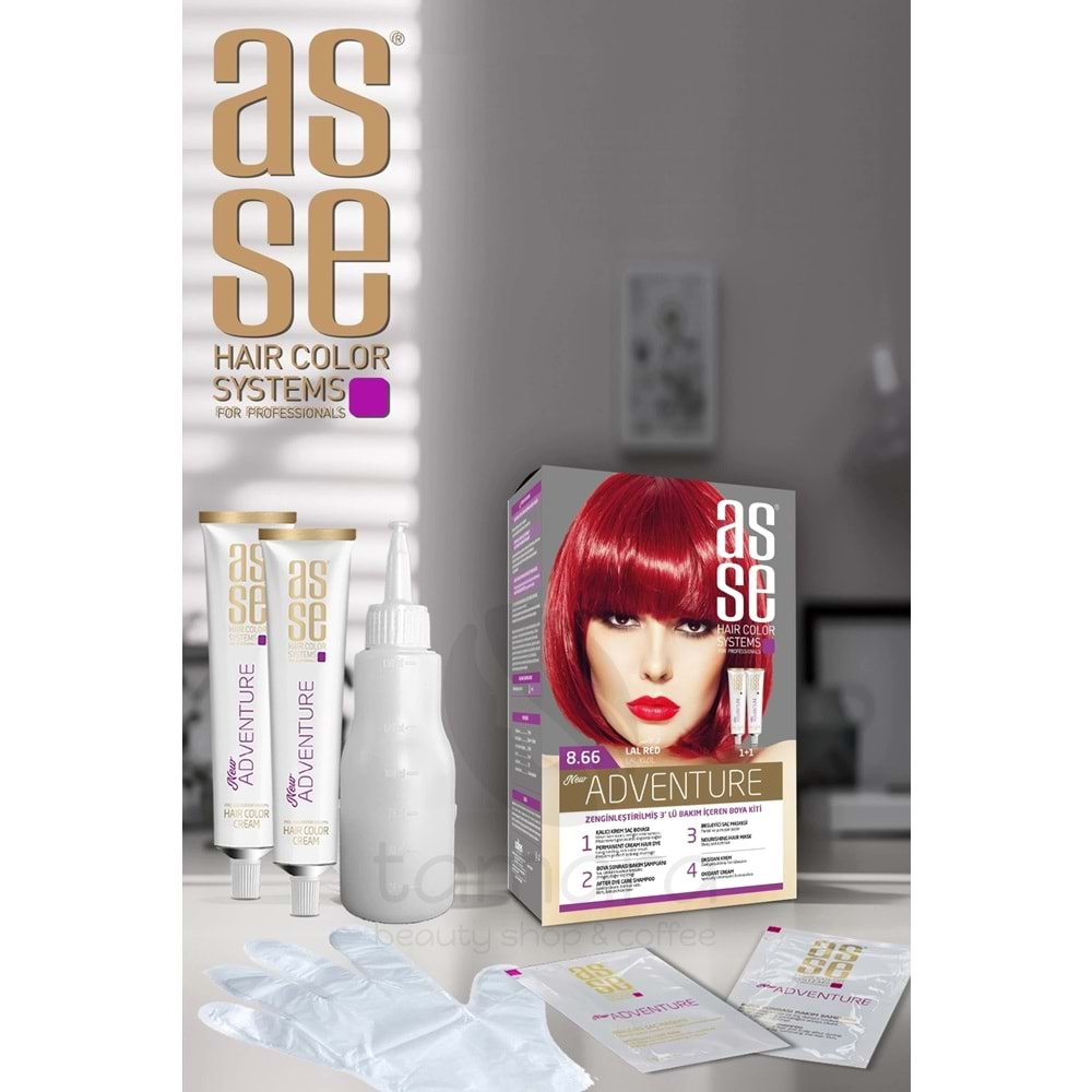 Asse 8.66 Lal Kızıl 50+50ml Set Boya