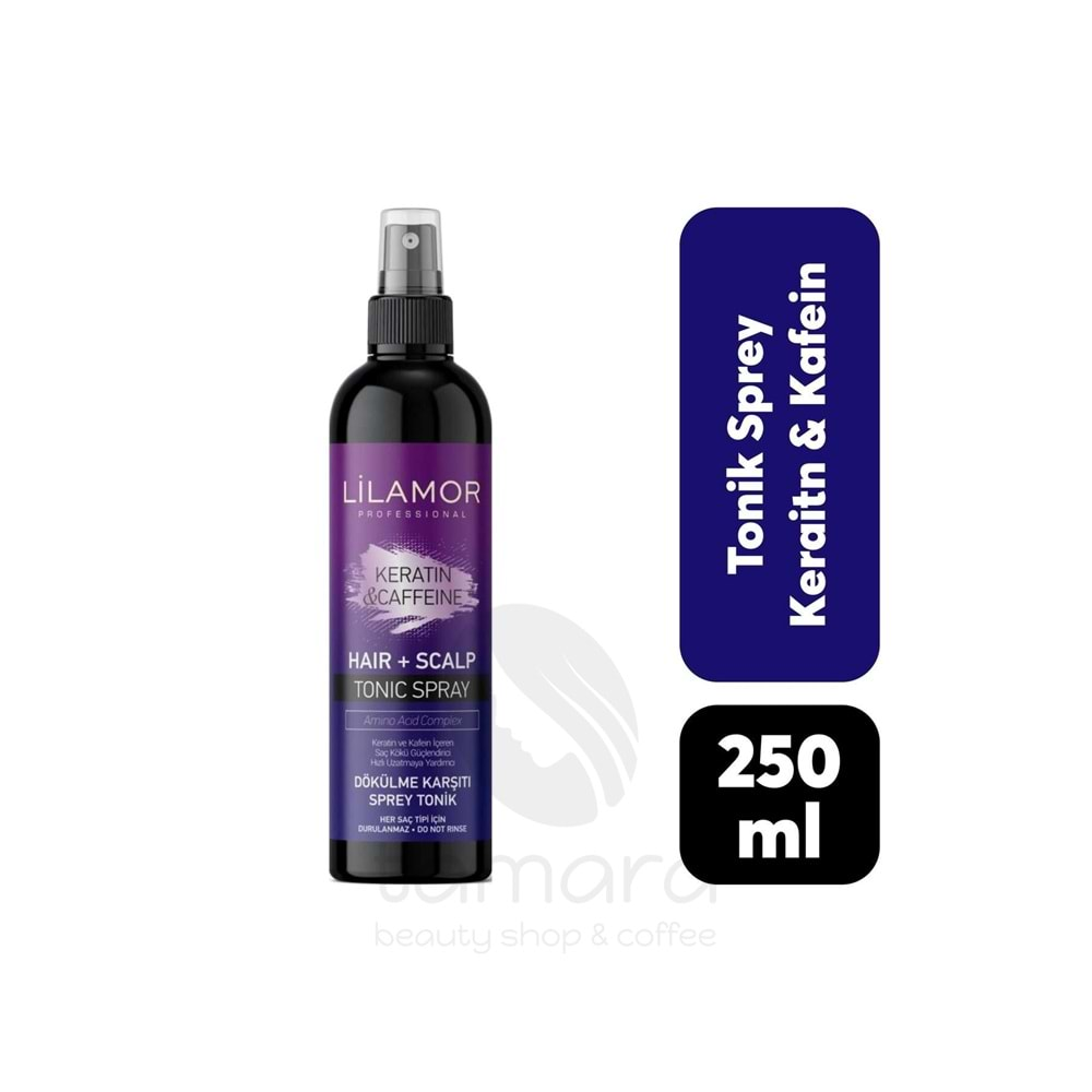 Lilamor Tonik Sprey Keratin & Caffeine 250 ml