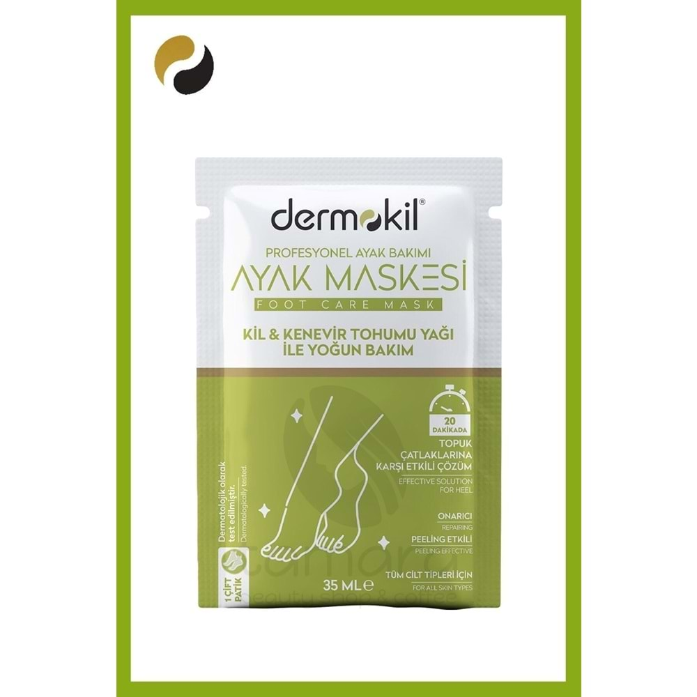 Dermokil Kil & Kenevir Yağlı Ayak Maskesi 35 Ml