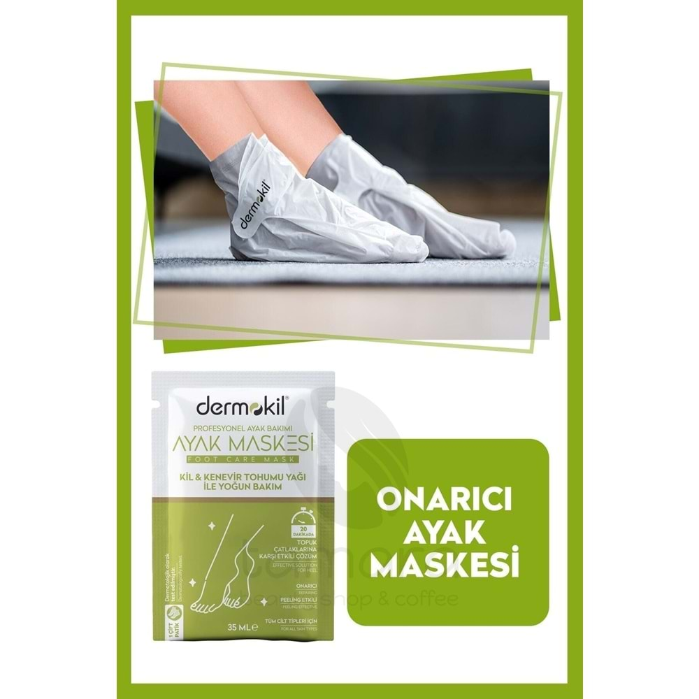 Dermokil Kil & Kenevir Yağlı Ayak Maskesi 35 Ml