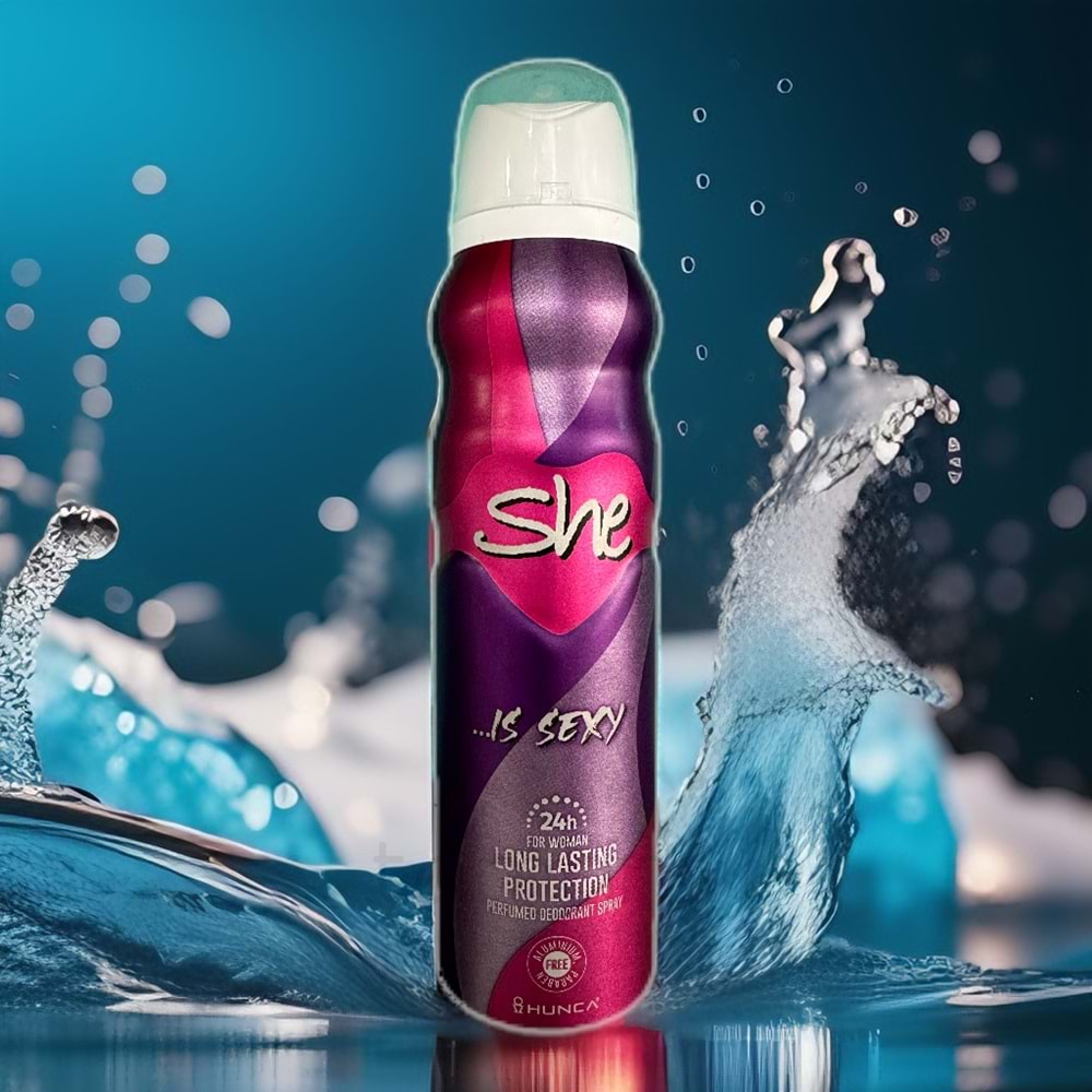 She Kadın Deodorant 150 ml. is Sexy Yeni.