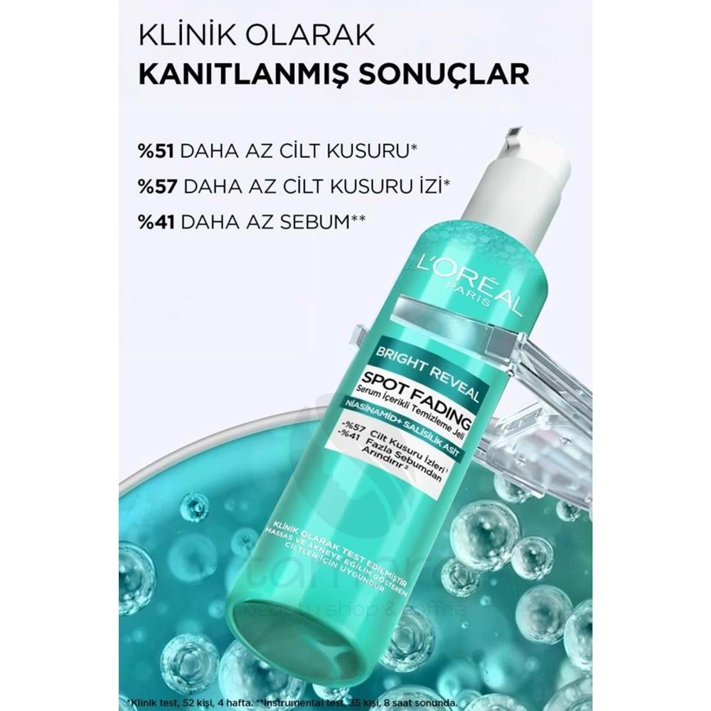 Loreal Paris Bright Reveal Cilt Kusuru İzi Karşıtı, Serum İçerikli Temizleme Jeli Niasinamid+Salisilik Asit 150ml