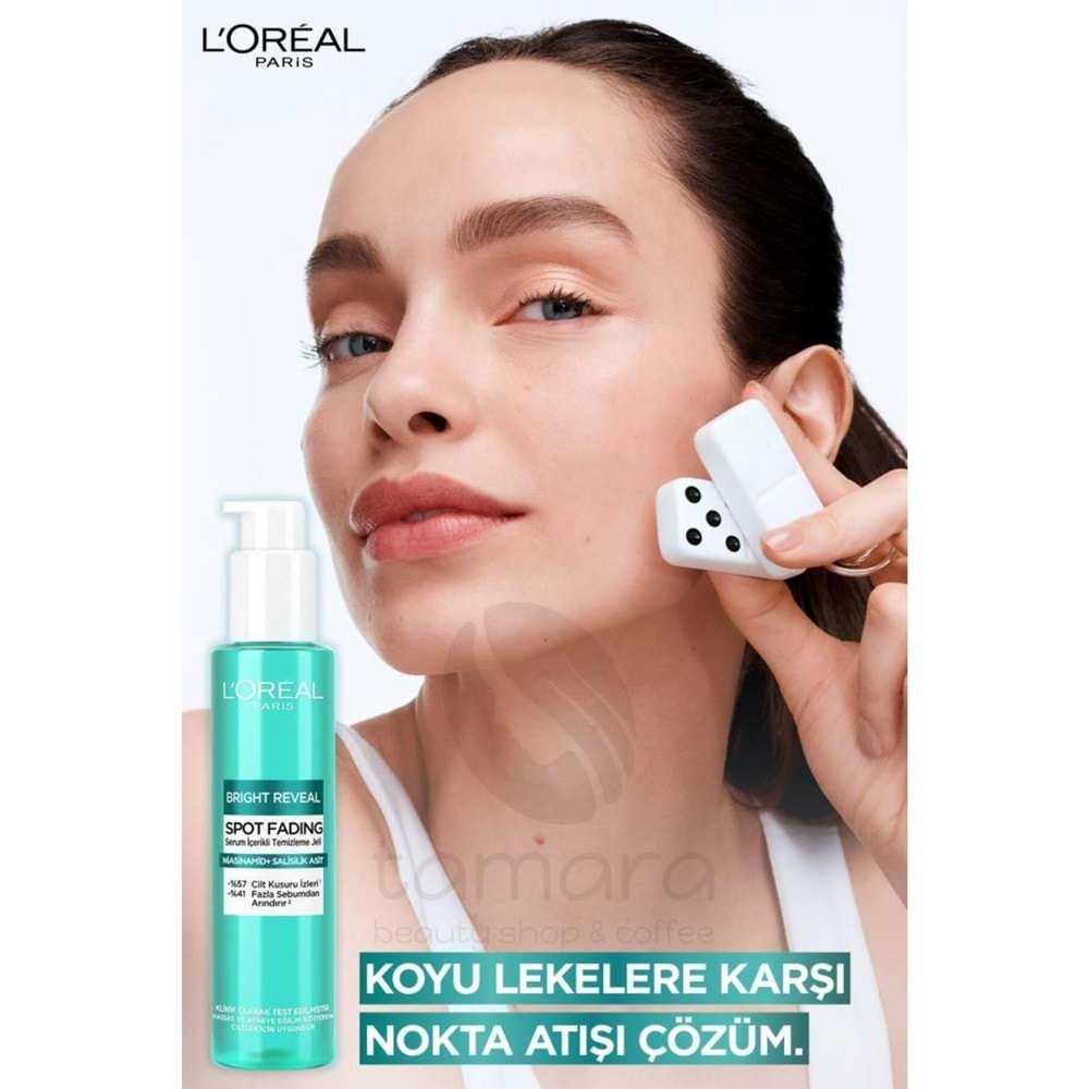 Loreal Paris Bright Reveal Cilt Kusuru İzi Karşıtı, Serum İçerikli Temizleme Jeli Niasinamid+Salisilik Asit 150ml