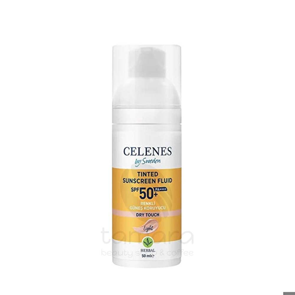 Celenes Herbal Renkli Güneş Kremi Dry Touch Light SPF50 - 50 ml