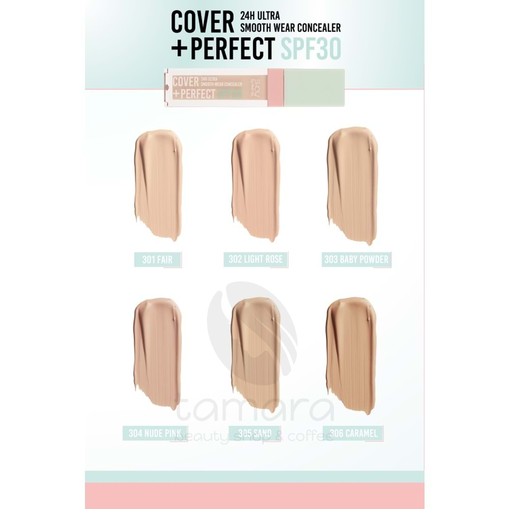 Show By Pastel Cover+Perfect Concealar SPF30 - SPF30 Ultra Kapatıcı 304 Nude Pink 7.8 ml