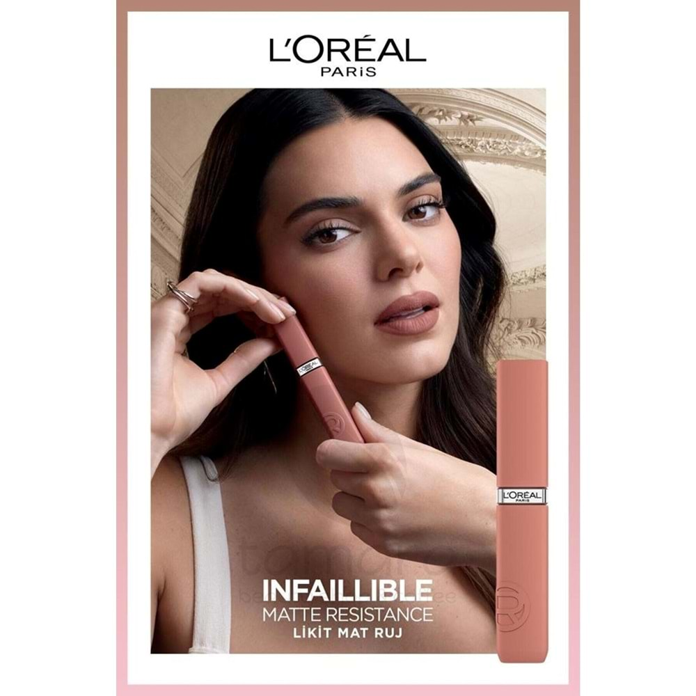 Loreal Paris Infaillible Matte Resistance Likit Mat Ruj - 625 Summer Flying