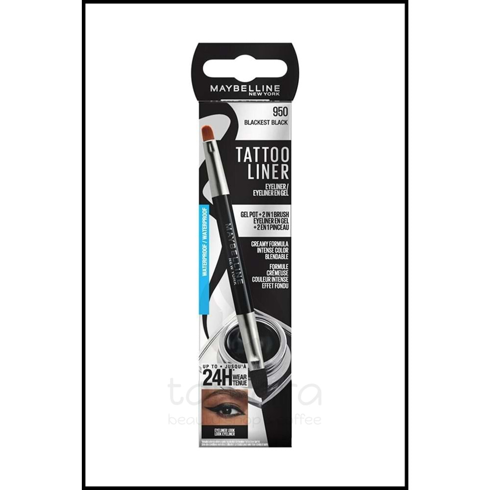 Maybelline New York Tattoo Liner Gel Pot Eyeliner- Siyah