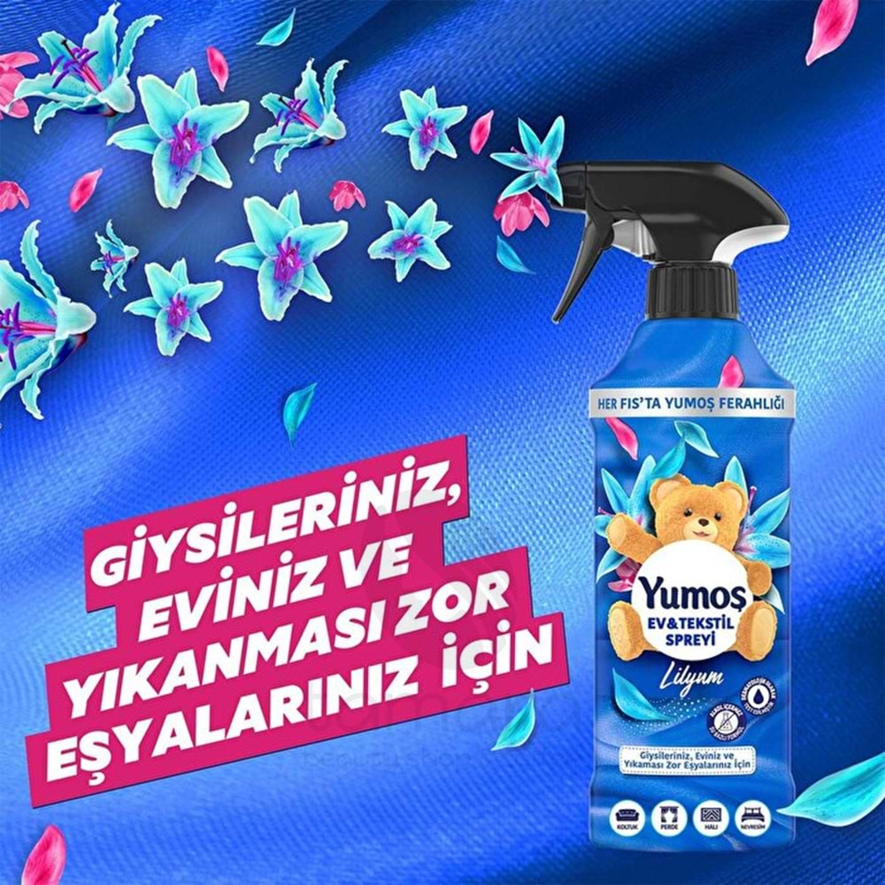 Yumoş Ev ve Tekstil Spreyi Lilyum 450 ml