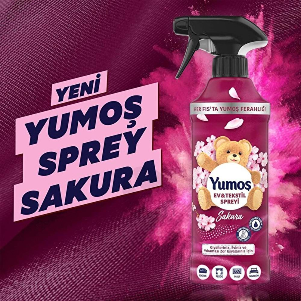 Yumoş Ev ve Tekstil Spreyi Sakura 450 ml