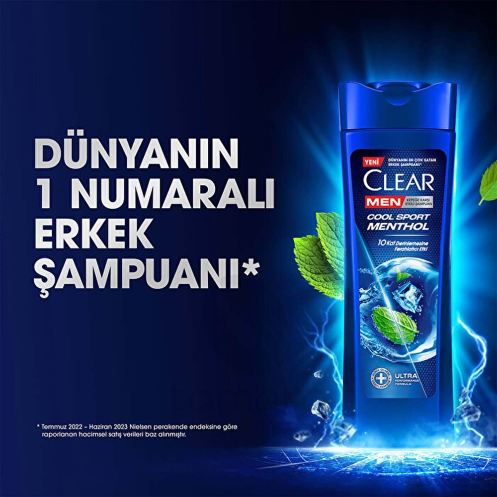 Clear Men Şampuan Cool Sport Menthol 350 ml