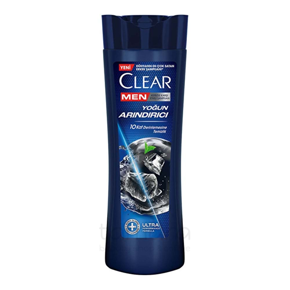 Clear Men Şampuan Yoğun Arındırıcı Kömür Kepeğe Karşı Etkili 350 ml