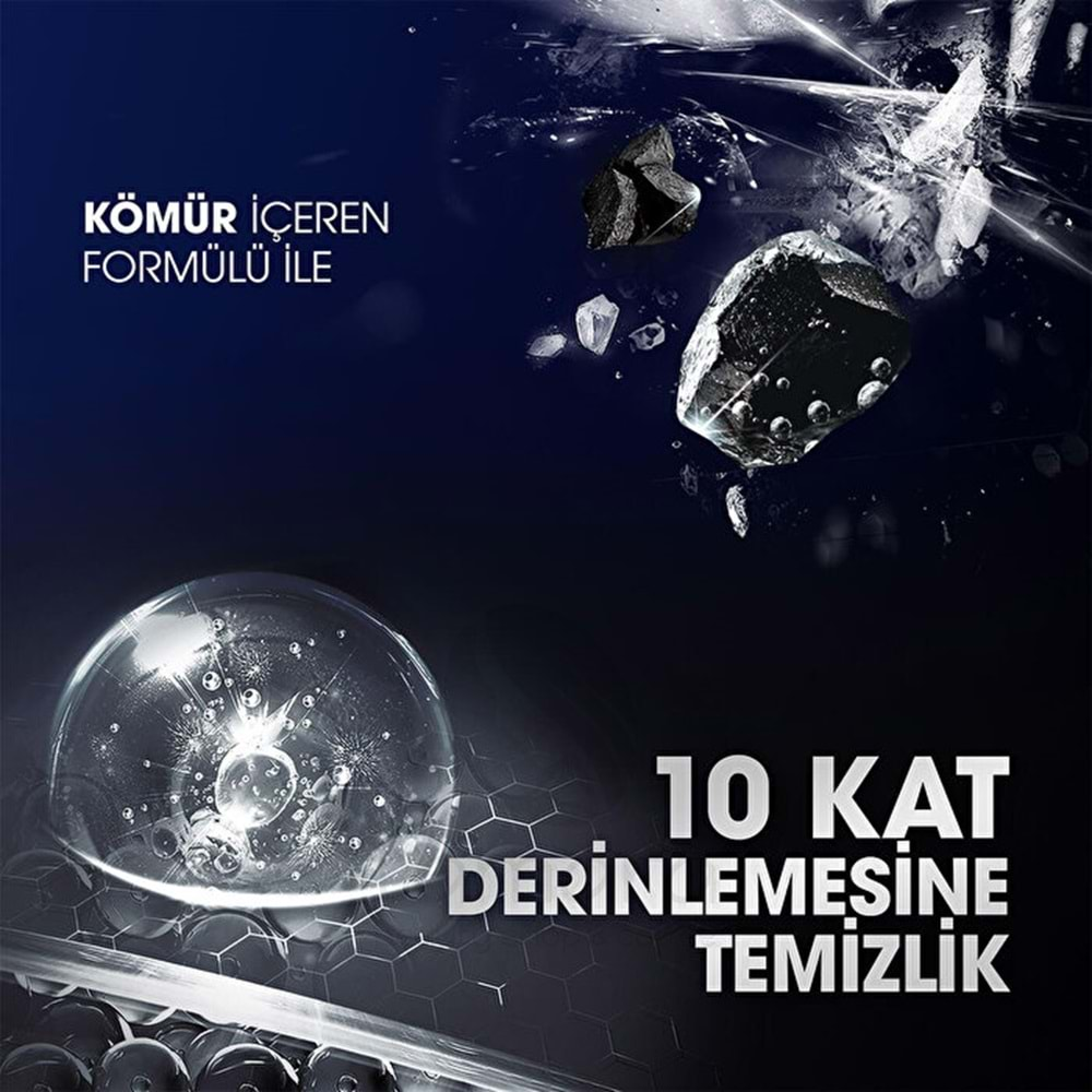 Clear Men Şampuan Yoğun Arındırıcı Kömür Kepeğe Karşı Etkili 350 ml