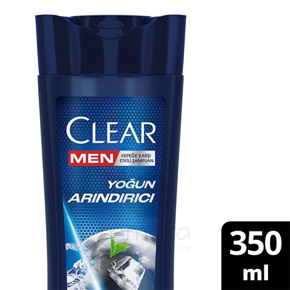 Clear Men Şampuan Yoğun Arındırıcı Kömür Kepeğe Karşı Etkili 350 ml