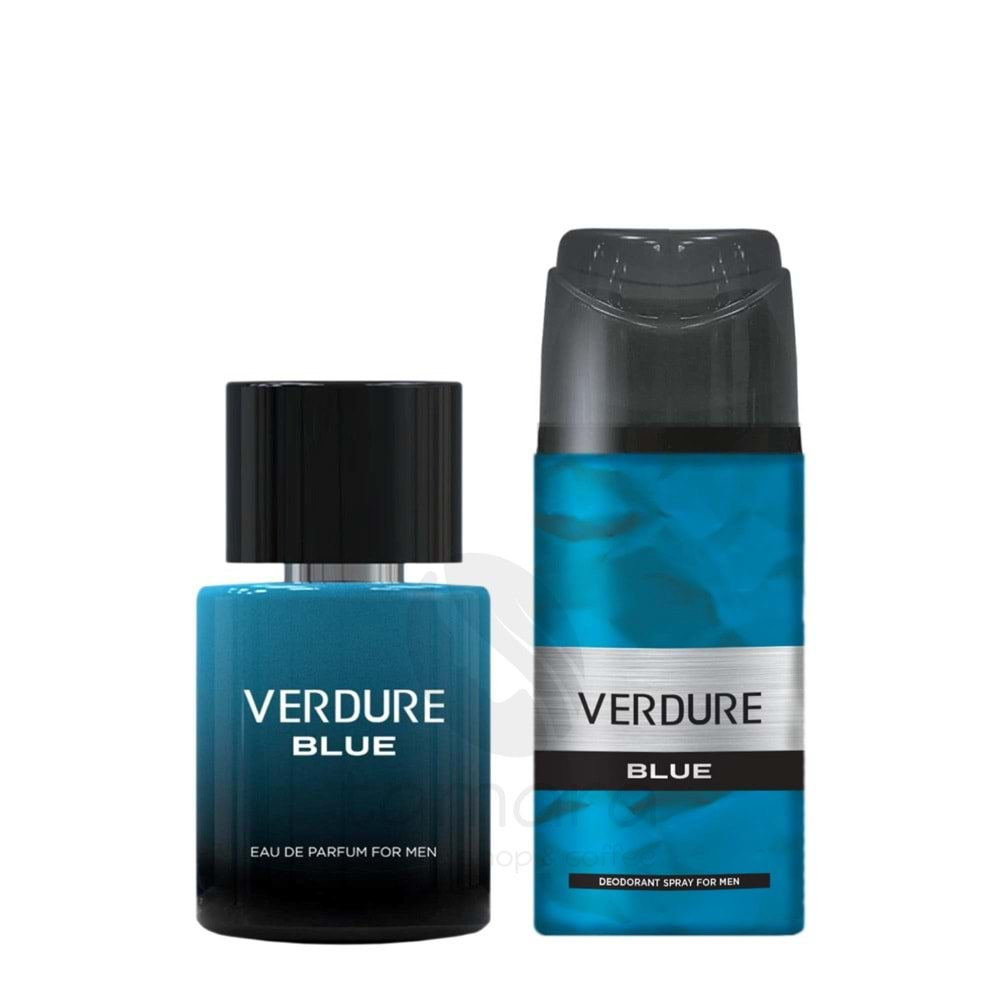 Verdure Blue Erkek Parfüm 100 ml + Deodorant 150 ml 2'li Set