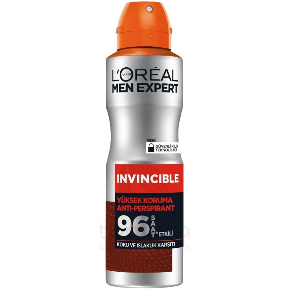 Loreal Paris Men Expert Invincible Anti Perspirant Sprey Deodorant 150 ml