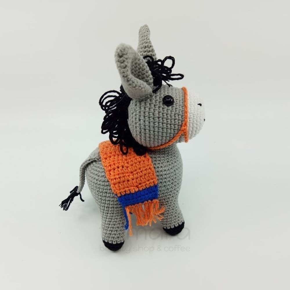 Artvin Amigurumi Organik Örgü Oyuncak Eşek