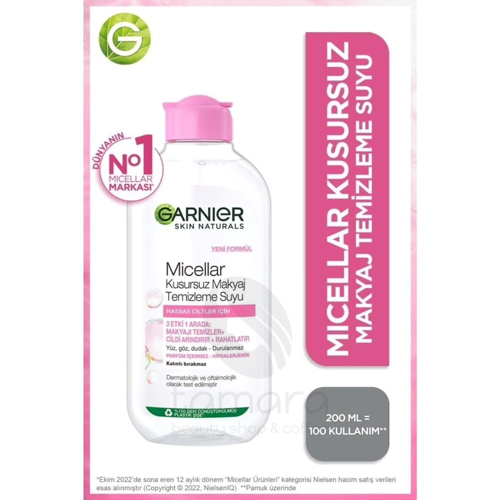 Garnier Micellar Kusursuz Makyaj Temizleme Suyu 200ml