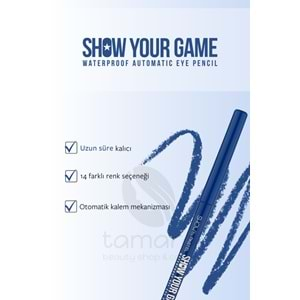 Show By Pastel Show Your Game Waterproof Gel Eye Pencil - Suya Dayanıklı Jel Göz Kalemi 413