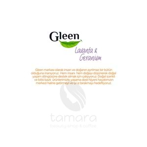 Gleen Organik Içerikli Vegan 1 Lt Lavanta-geranium Sprey Yüzey Temizleyici