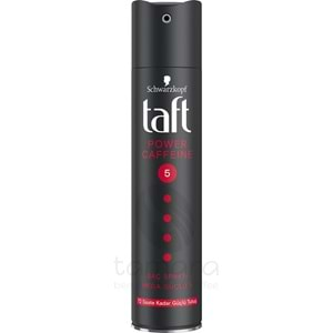 Taft Power Kafein Sprey 250 Ml Kalıcı Tutuş Saç Spreyi