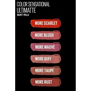 Maybelline New York Color Sensational Ultimatte Mat Ruj- 699 More Buff (NUDE)