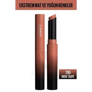 Maybelline New York Color Sensational Ultimatte Mat Ruj- 799 More Taupe Nude