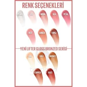 Maybelline New York Lifter Gloss Nemlendirici Dudak Parlatıcısı - 018 Bronze