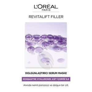 Loreal Paris Revitalift Filler Dolgunlaştırıcı Serum Maske