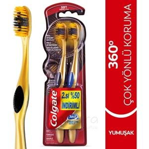 Colgate 360 Gold Diş Fırçası Yumuşak 1+1