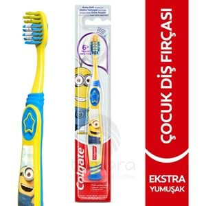 Colgate Minions 6+ Yaş Vakumlu Yapışkan Sap Ekstra Yumuşak Çocuk Diş Fırçası