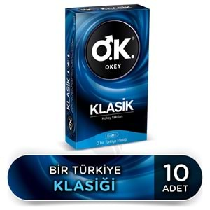 Okey Klasik Prezervatif 10'lu