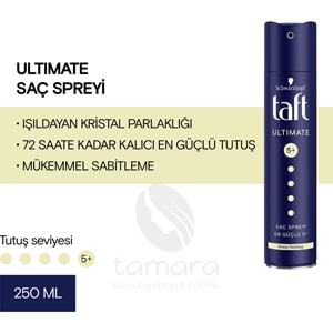 Taft Ultımate Sprey 250 Ml Kalıcı Tutuş Saç Spreyi