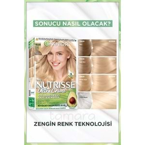 Garnier Nutrisse Yoğun Besleyici Kalıcı Krem Saç Boyası 10.01 Doğal Bebek Sarısı