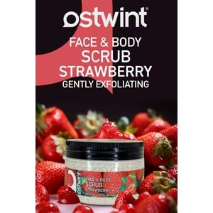 Ostwint Scrub Jel Çilek Özlü Yüz Ve Vücut Peelingi 300 Ml