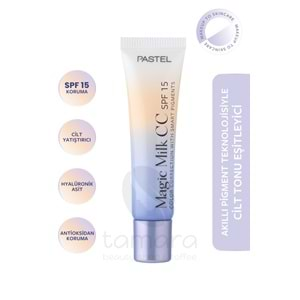 Pastel Magic Milk CC SPF 15 - Cilt Tonu Eşitleyici SPF 15 CC Krem 51 Medium Deep30 ml