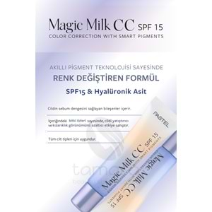 Pastel Magic Milk CC SPF 15 - Cilt Tonu Eşitleyici SPF 15 CC Krem 51 Medium Deep30 ml