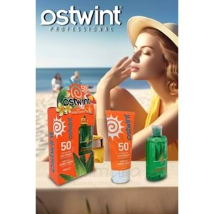 Ostwint SPF 50+ Güneş Kremi 100 ml E Vitaminli + Aloe Vera Jel 100 ml Hediyeli