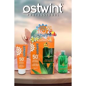 Ostwint SPF 50+ Güneş Kremi 100 ml E Vitaminli + Aloe Vera Jel 100 ml Hediyeli