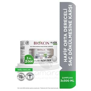 Bioxcin Genesis 3 Al 2 Öde Yağlı Saçlar Için Şampuan 3*300ml